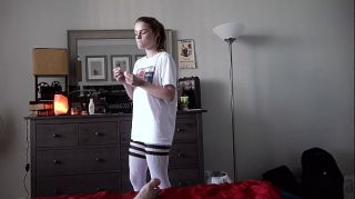 Seductive Step Sister Fucks Step Brother in Thigh-High Socks Preview - Dahlia Red / Emma Johnson