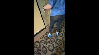 Flashing my Ass in hotel hallway