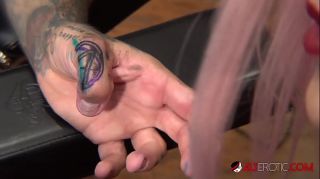 Big titty Evilyn Ink tattoos Sascha then gets fucked