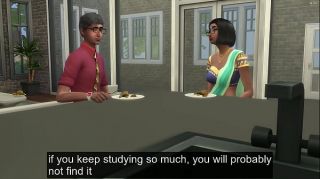 step Sister helps her brother have sex for the first time in his life so that he doesn't study so much - indian first time sex