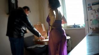 This sushi delivery man has never seen anything like this at work - Alina Tumanova before blowjob in transparent underwear
