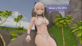 Hot and wet vacation with Jean (Genshin Impacto) - Animation