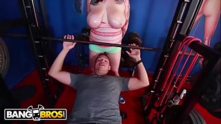 BANGBROS - In The Gym With Christine Rhydes (aka Scarlet Lavey) And Her Wonderful Big Tits