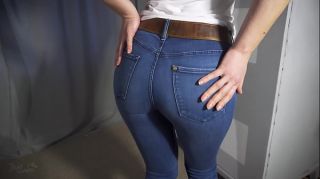 Sexy Milf Teasing Her Big Ass In Tight Blue Jeans