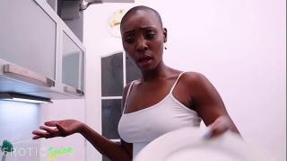 DEVIANTE - Ebony couple passionate hardcore sex in kitchen sexy black girl Zaawaadi takes BBC