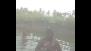 Indian village desi aunty Topless Outdoor Bath with Capture shakshi
