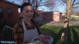 Public Agent Asian Babe Luna Truelove Offers Her Cream Cakes for a Creampie