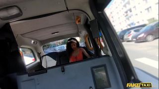 Fake Taxi Tina Fire unleashed those huge swinging natural tits