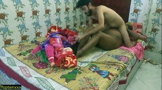 Indian hot Tamil Bhabhi XXX sex with teen boyfriend! All night hard sex!!