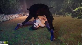 Anal play with monster | Big Cock Monster | 3D Porn Wild Life