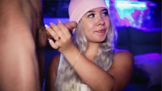 Blonde with cute face knows how to suck cock