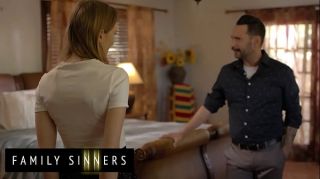 (Ashley Lane) Is Very Horny She Wants (Tommy Pistol) To Take Off His Pants Right Away - Family Sinners