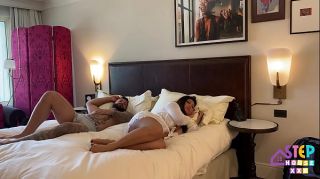 Asian Step Mom Krystal Davis Gets Creampie when she shares bed with Stepson on Vacation