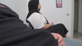 This Young Lady is SHOCKED !!! I take out my cock in Hospital waiting room.