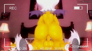 Rouge bounces on tails cock
