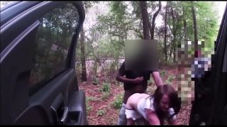 Two Real Sisters Get Their Asses Clapped By Sexy Black Guy In The Woods