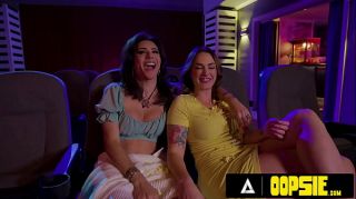 OOPSIE - Bored PAWG Siri Dahl And Trans Ariel Demure Ditch Dates For CRAZY Public Movie Theater Sex!