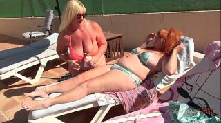 AuntJudysXXX - Busty Mature Beauties Melody & Melanie get naughty by the pool