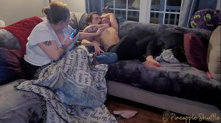 Wife gets cucked while filming husband fucking their friend; ends with Pocket's first ever anal creampie