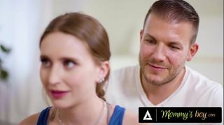 MILF Stepmom Cory Chase Convinces Stepson To Creampie Her Behind Pregnant Wife's Back!