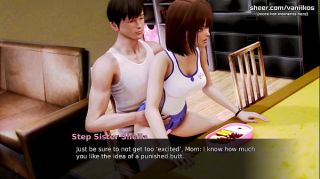 Waifu Academy | Naughty Asian Teen Step Sister Sits On Step Brother's Cock While Step Mom Is Cooking Dinner | My sexiest gameplay moments | Part #32