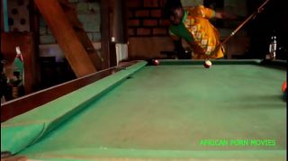 Billiard game bet.  Two customers in a snack bar meet around the pool table for a challenge.  The pretty girl bet her her ass for a hot public fuck for her failure and she will have to respect her agreement