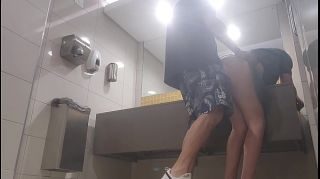 Cheating with my ex wife in the  mall public bathroom while my wife is shopping