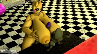 Toy Chica milking Plushtrap