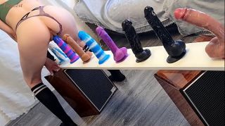 Choosing the Best of the Best! Doing a New Challenge Different Dildos Test (with Bright Orgasm at the end Of course)