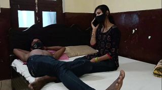 Indian wife gets fucked by boyfriend in front of cuckold hubby